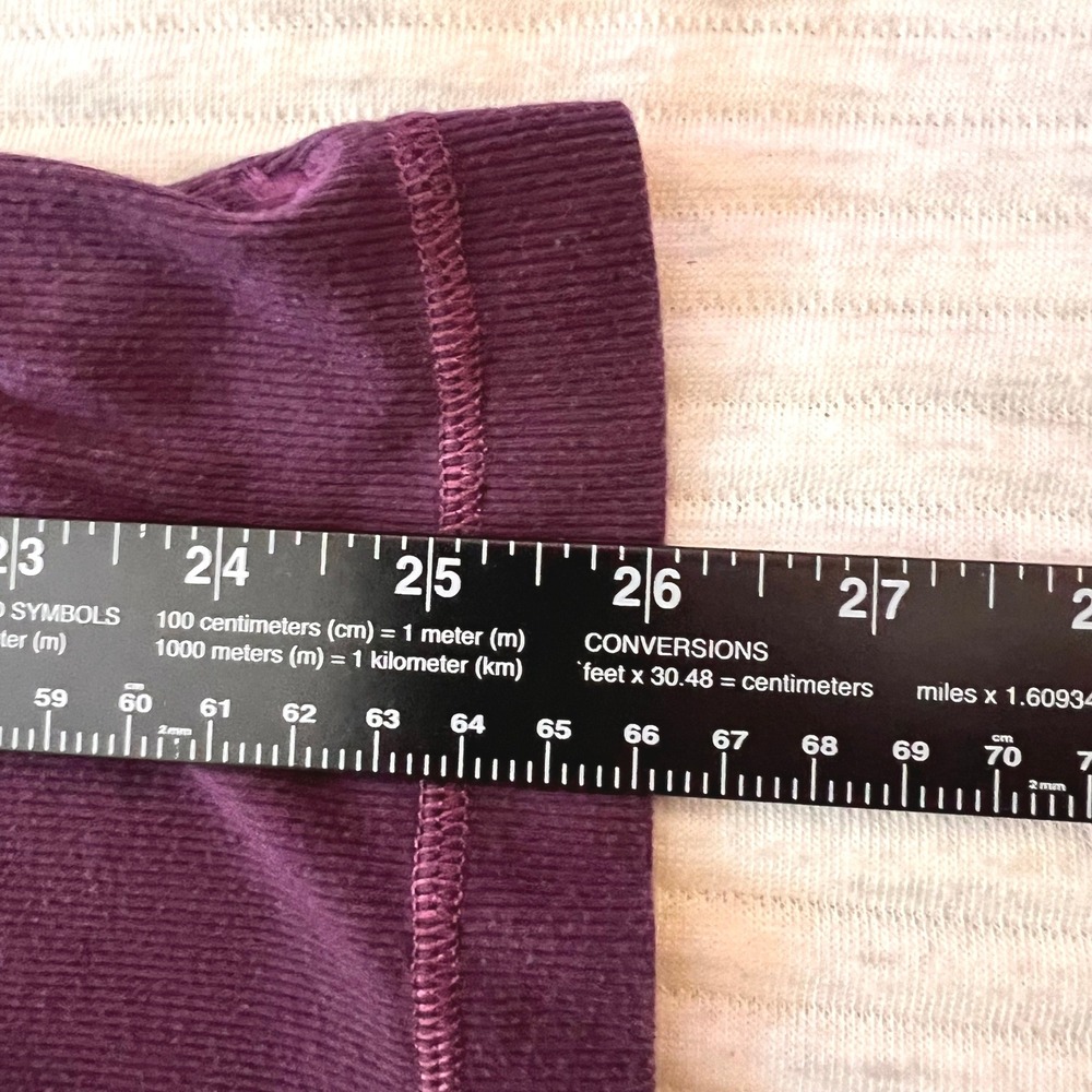 American Eagle Purple Ribbed Lace Trim Tank Top Sheer Back Womens Large Y2K - Picture 8 of 8